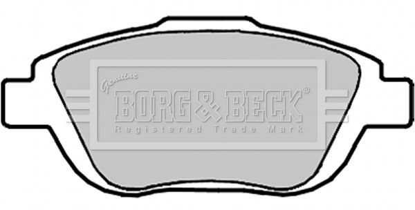 BORG & BECK Комплект тормозных колодок, дисковый тормоз BBP2096